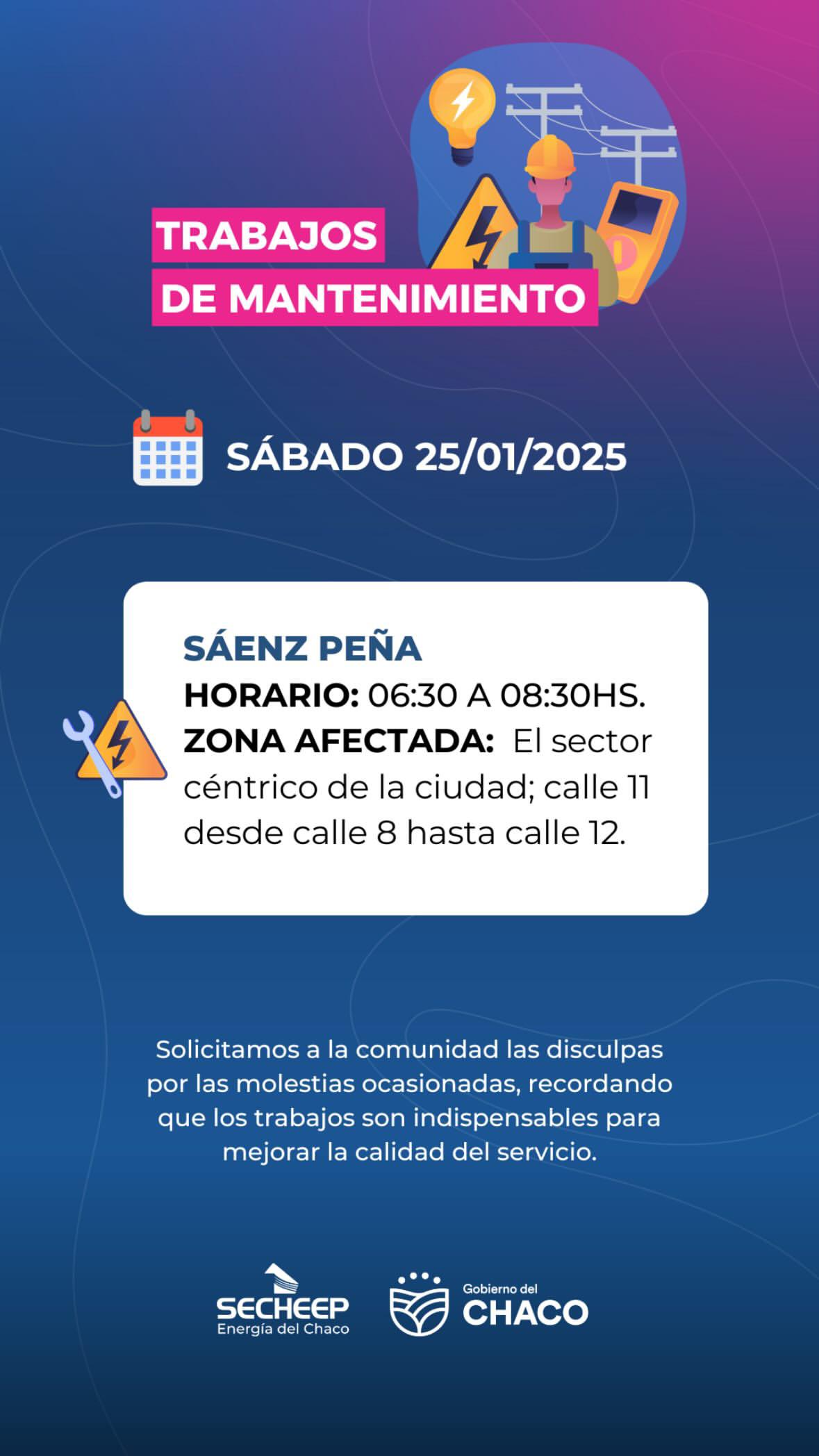 SECHEEP. Trabajo de mantenimiento 