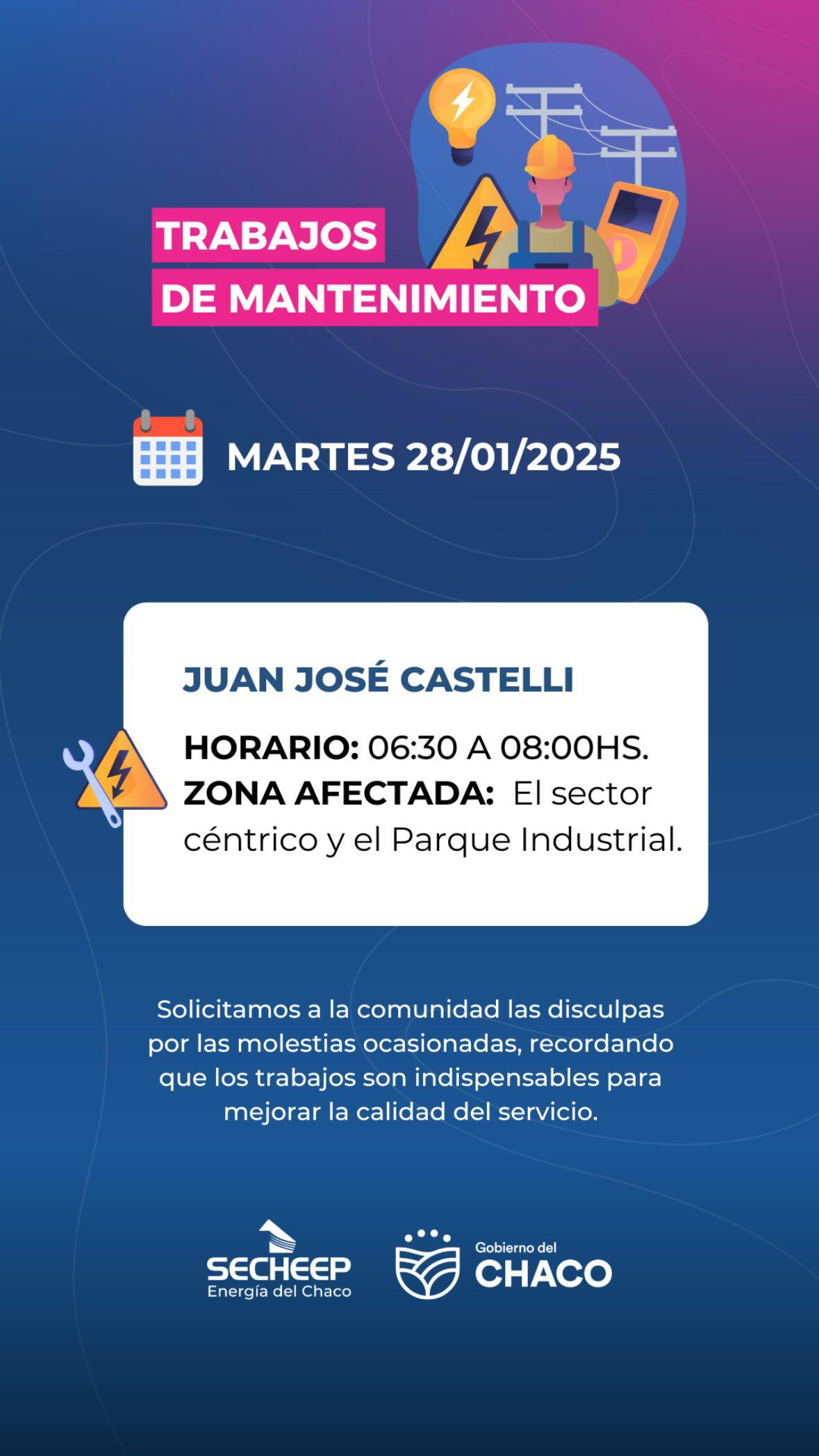 SECHEEP, TRABAJOS DE MANTENIMIENTO 