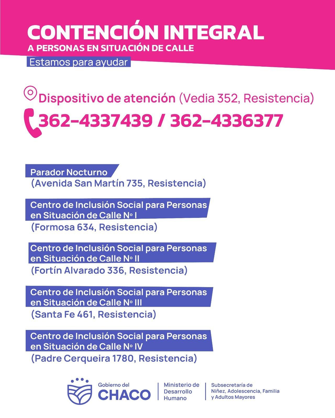 *DESARROLLO HUMANO REFUERZA EL ABORDAJE INTEGRAL A PERSONAS EN SITUACION DE CALLE*