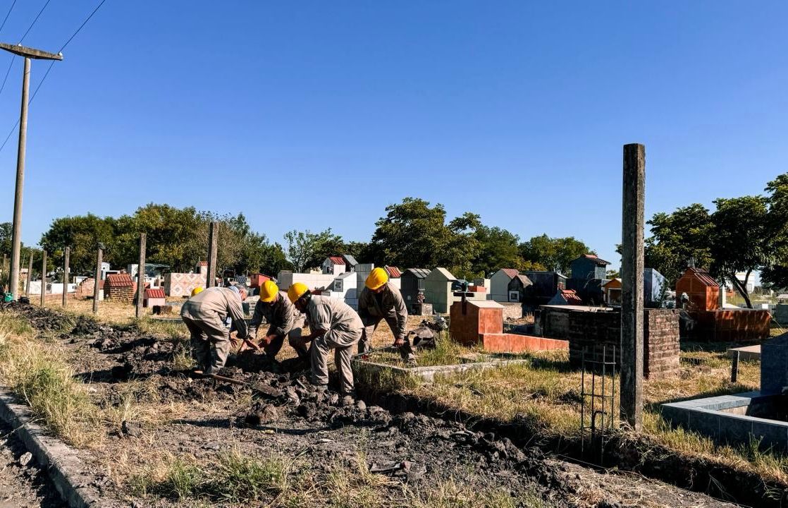*FONTANA: EL GOBIERNO PROVINCIAL SUPERVISO EL AVANCE DE OBRAS EN EL CEMENTERIO MUNICIPAL*