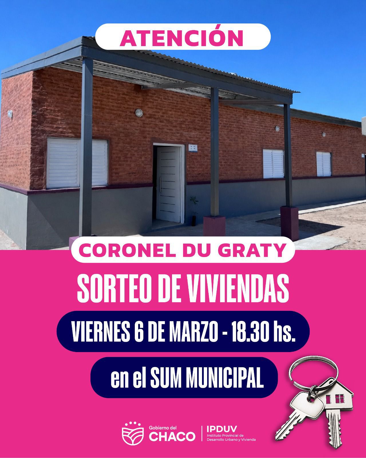 *ESTE VIERNES 6: IDUPV SORTEARA DIEZ VIVIENDAS EN CORONEL DU GRATY*