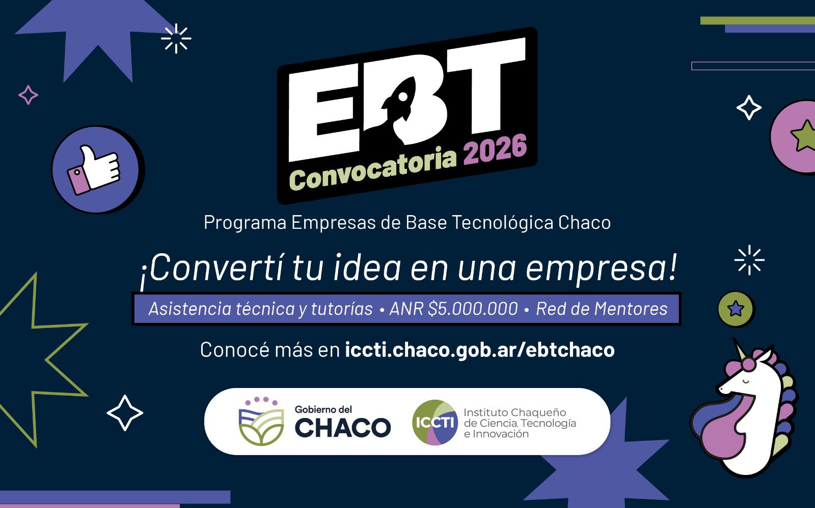 *EL GOBIERNO DEL CHACO LANZA UNA NUEVA EDICI&Oacute;N DEL PROGRAMA EBT PARA IMPULSAR EMPRENDIMIENTOS TECNOLOGICOS*