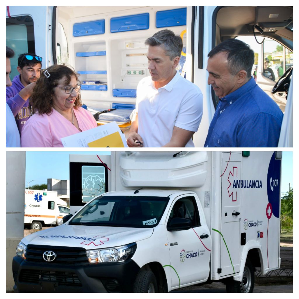 JUAN J. CASTELLI: EL GOBERNADOR ZDERO ENTREGÓ HOY AMBULANCIAS PARA HOSPITALES DE EL IMPENETRABLE