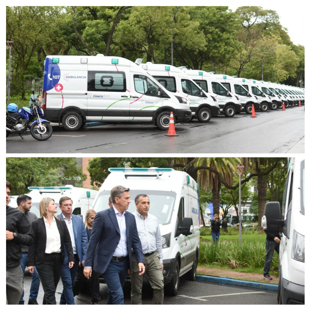 EL GOBERNADOR ZDERO PRESENTÓ LA COMPRA DE 27 NUEVAS AMBULANCIAS Y TRES VEHÍCULOS PARA REFORZAR EL SERVICIO SANITARIO PROVINCIAL