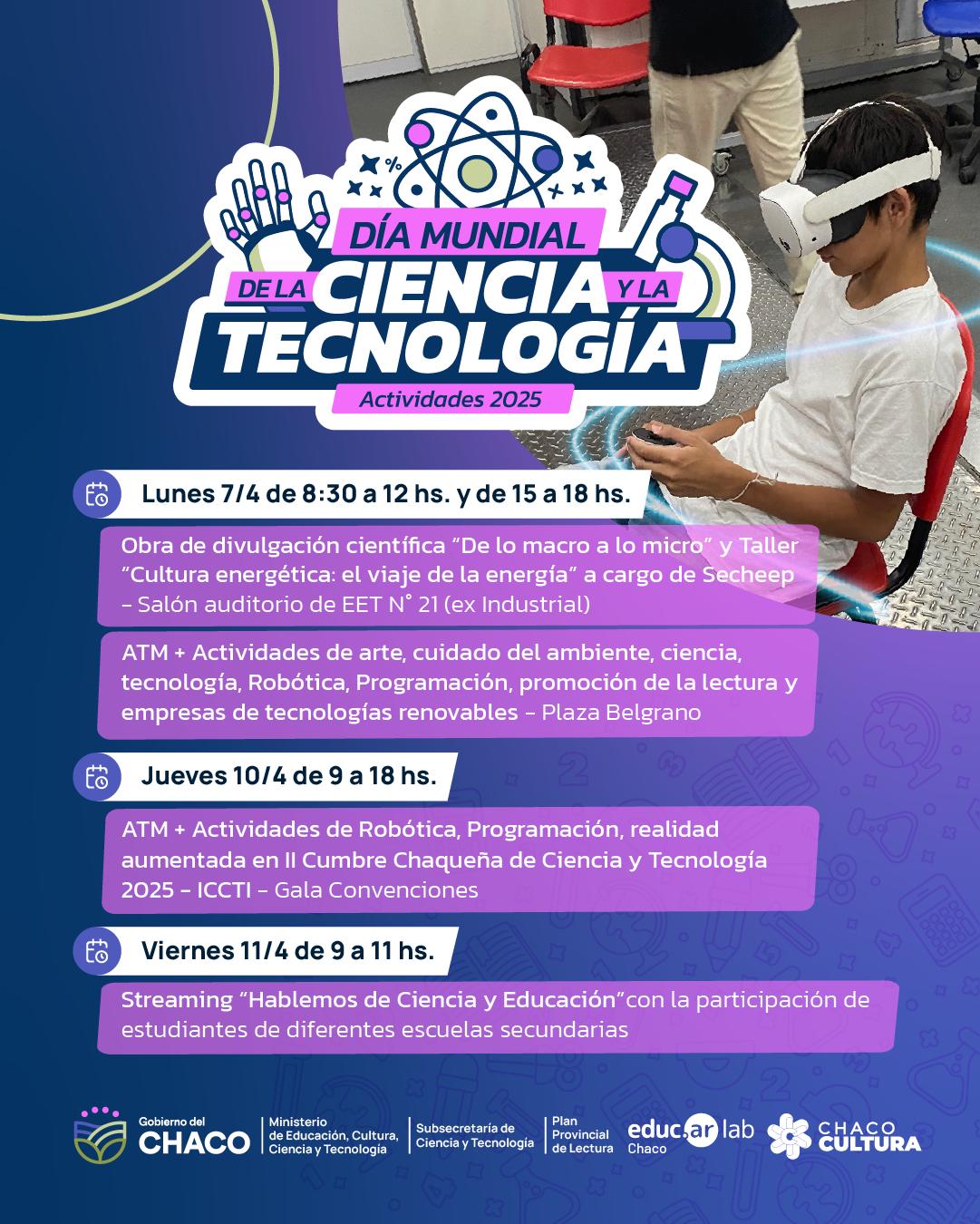 DÍA MUNDIAL DE LA CIENCIA Y LA TECNOLOGÍA: LA EDUCACIÓN CHAQUEÑA CELEBRA CON PROPUESTAS DE ALFABETIZACIÓN CIENTÍFICA