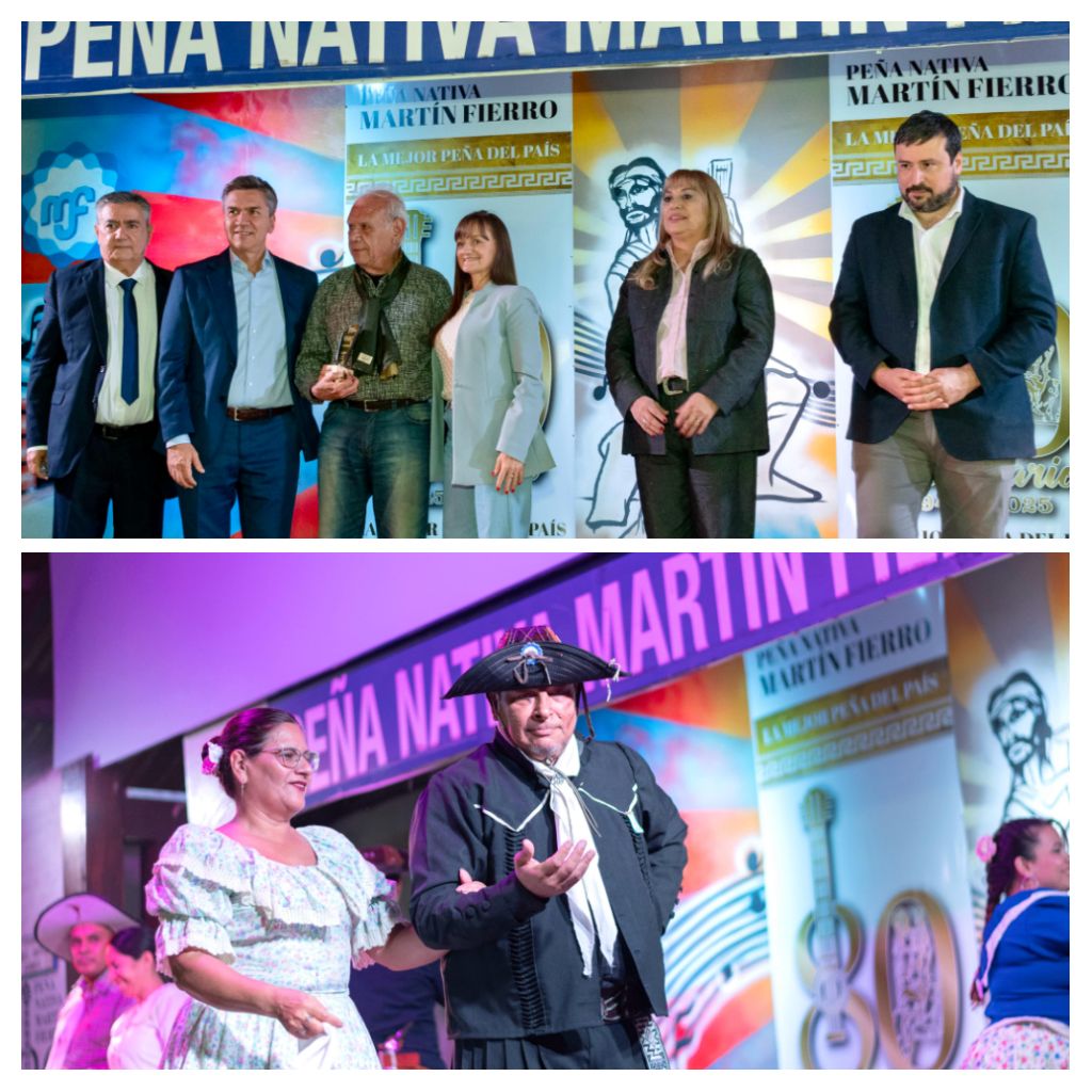 EL GOBERNADOR ZDERO ACOMPAÑÓ EL 80° ANIVERSARIO DE LA PEÑA MARTÍN FIERRO