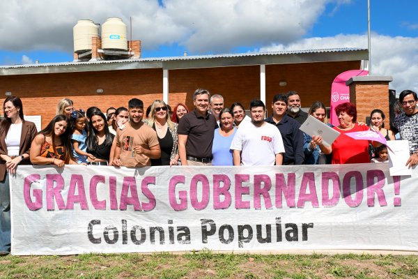 *COLONIA POPULAR: MAS FAMILIAS CUMPLIERON EL SUE&Ntilde;O DE LA CASA PROPIA* 