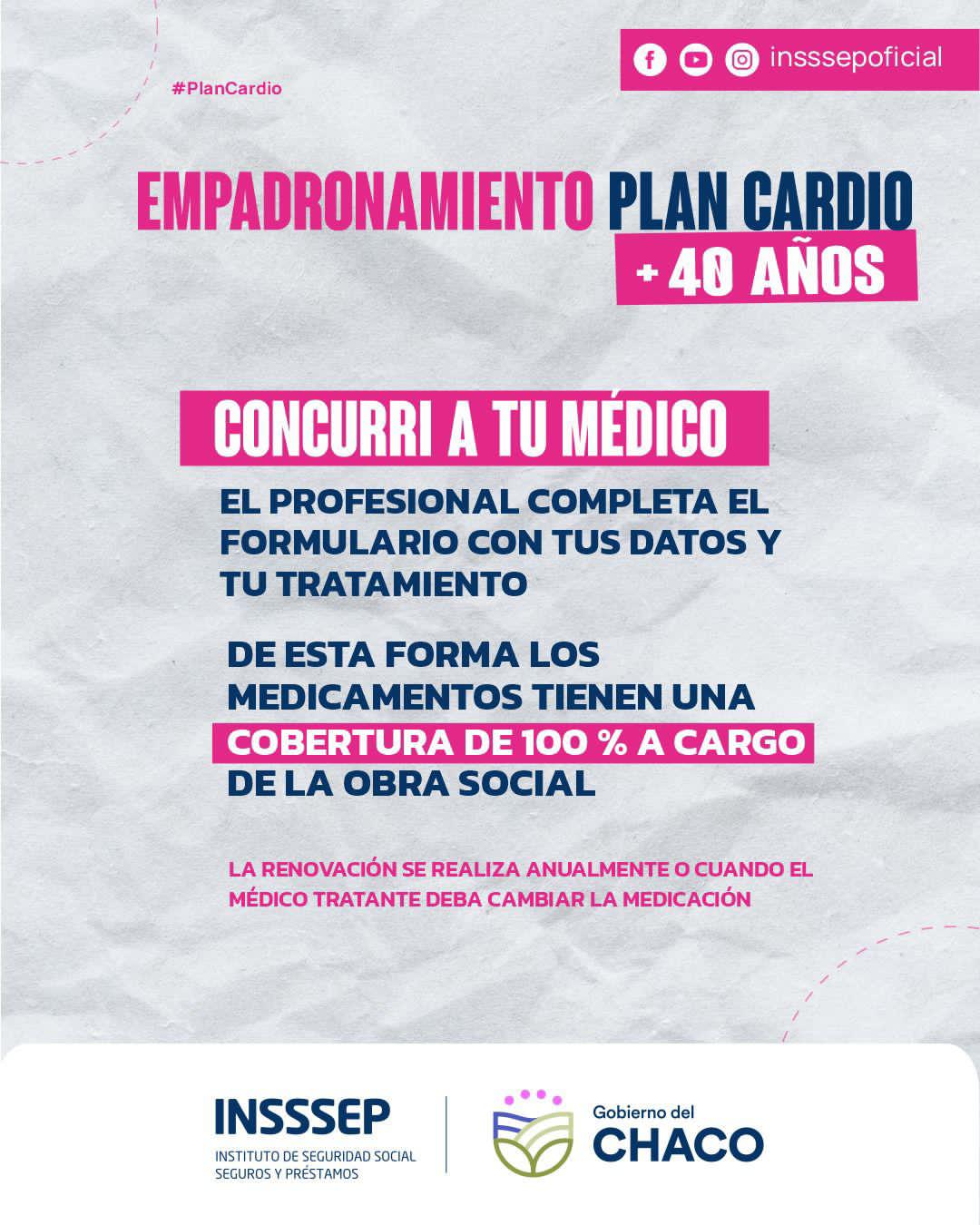 INSSSEP LANZÓ EL EMPADRONAMIENTO DEL PLAN CARDIOVASCULAR: UNA ACCIÓN CLAVE PARA EL CUIDADO DE LOS AFILIADOS