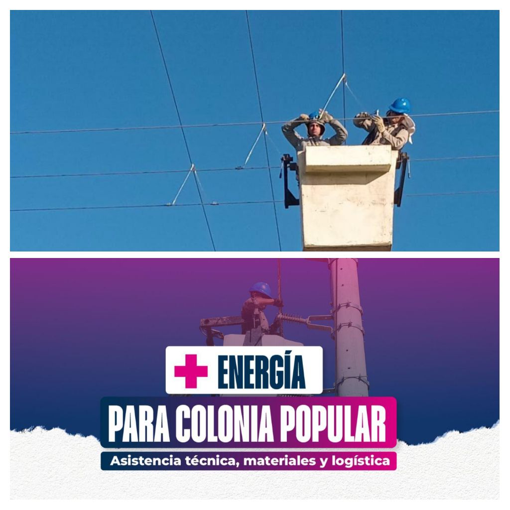 COLONIA POPULAR: SECHEEP REFUERZA EL SERVICIO ELÉCTRICO CON LIMPIEZA DE LÍNEAS, ASISTENCIA TÉCNICA Y APOYO LOCA