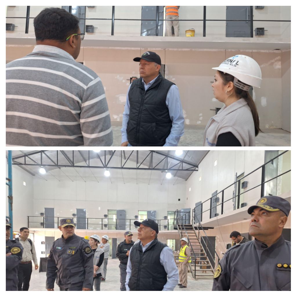 PLAN PROVINCIAL DE SEGURIDAD: MATKOVICH  SUPERVISÓ EL AVANCE DE LAS OBRAS EN EL SERVICIO PENITENCIARIO N° II DE SÁENZ PEÑA