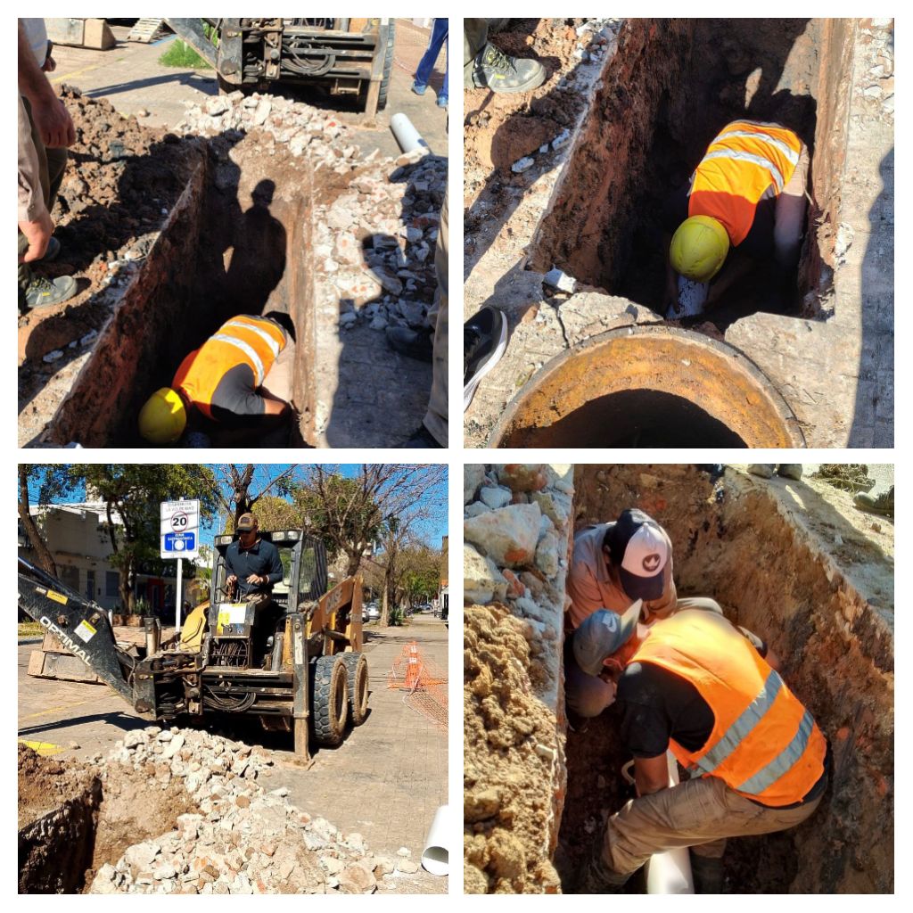 *MACROCENTRO DE RESISTENCIA: SAMEEP REEMPLAZÓ CAÑERÍA OBSOLETA PARA MEJORAR EL SERVICIO*  