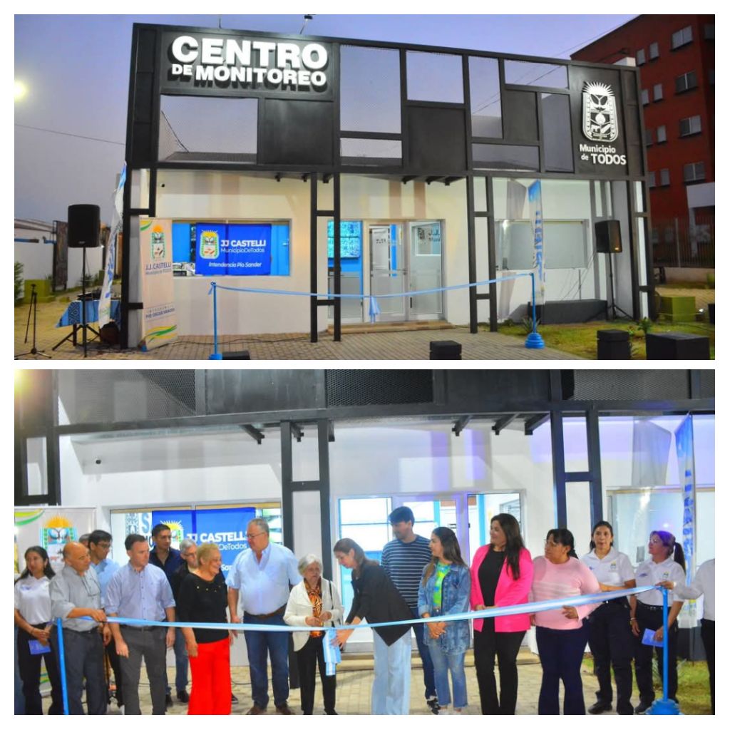 🔵⚪ CON RECURSOS PROPIOS , CASTELLI INAUGURÓ EL MODERNO CENTRO DE MONITOREO 📹👮♂️