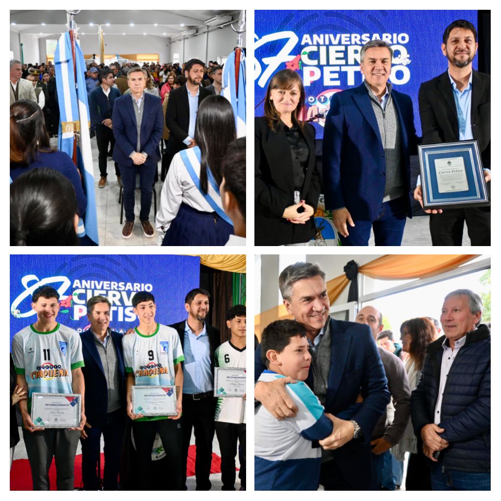 EL GOBERNADOR ZDERO ACOMPAÑÓ EL 87º ANIVERSARIO DE CIERVO PETISO