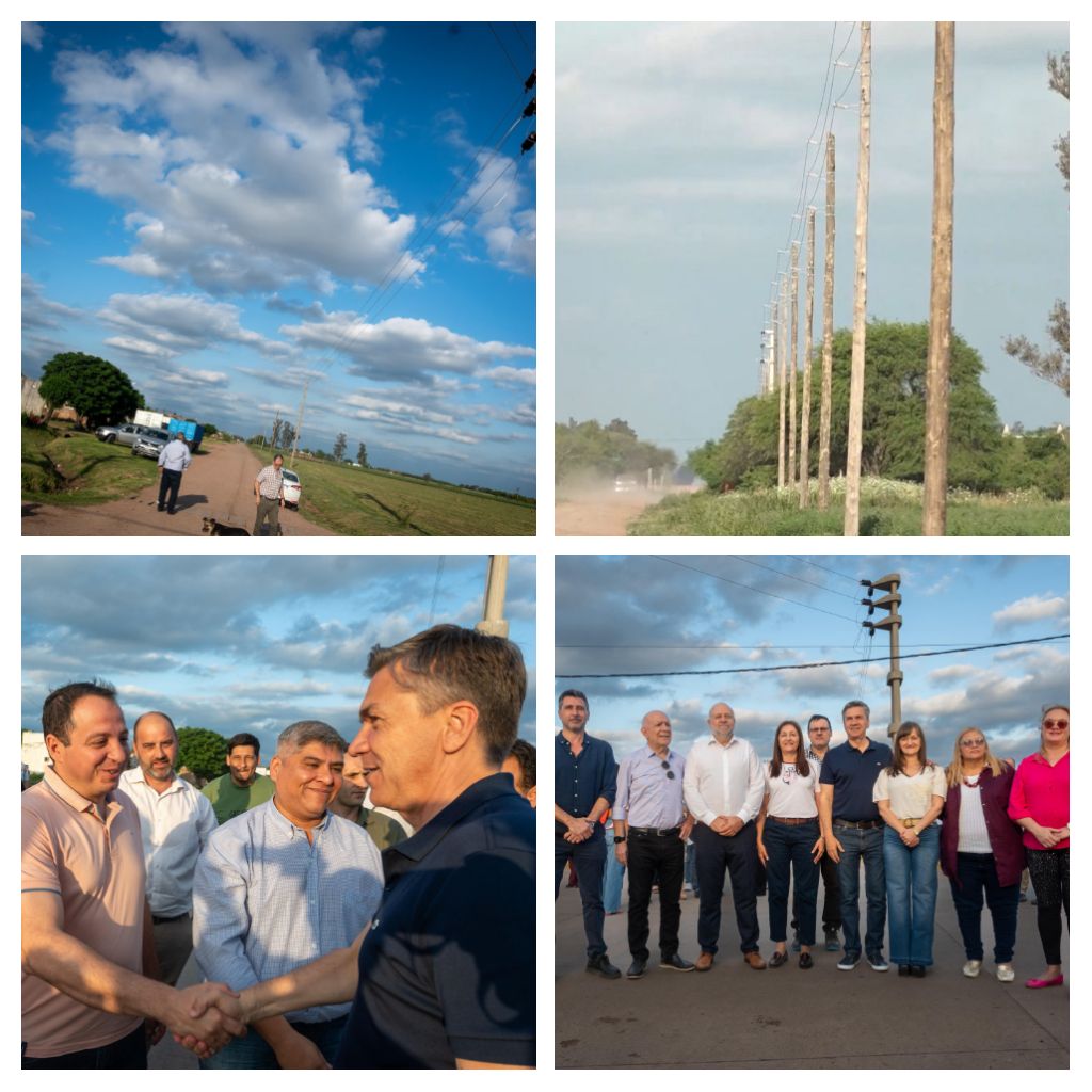 *mayor calidad energética: el gobierno avanza en la obra de la línea aérea de media tencien en du graty