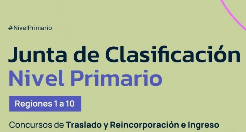 NIVEL PRIMARIO: FECHAS CONFIRMADAS PARA CONCURSOS DE TRASLADO Y REINCORPORACIÓN E INGRESO