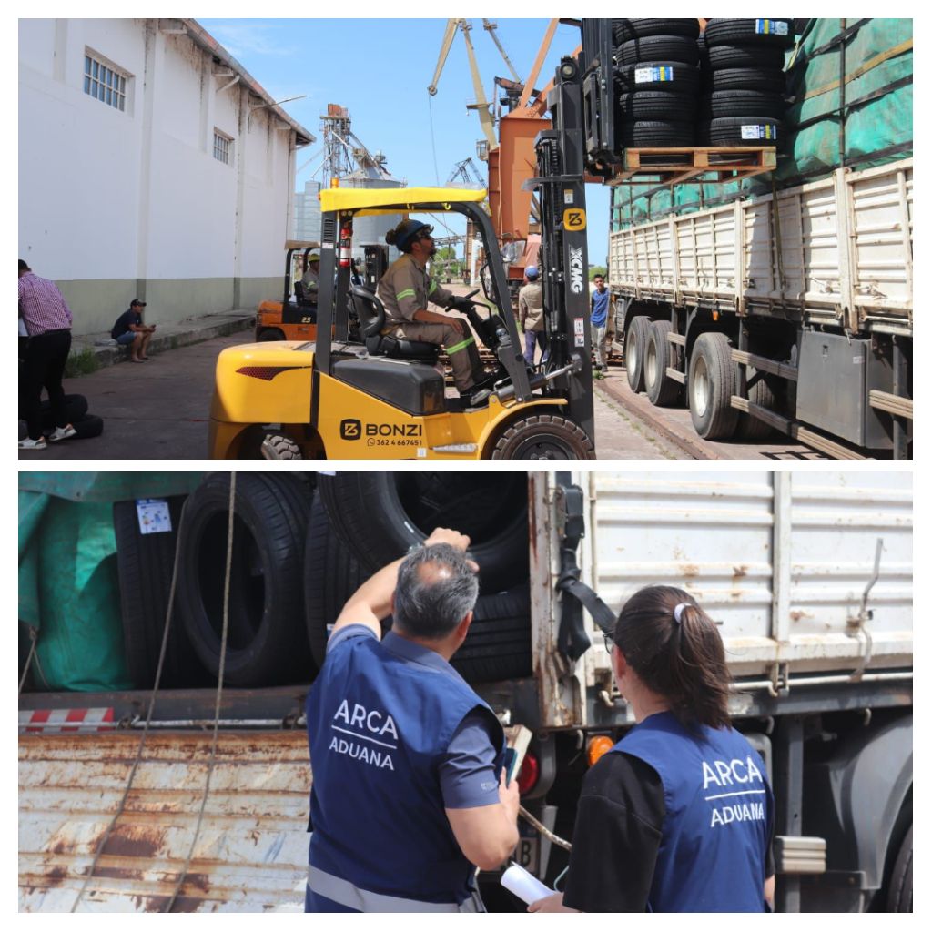 *Historica operación en el puerto de barranqueras:arriban cubiertas importadas desde china con destino final Córdoba*