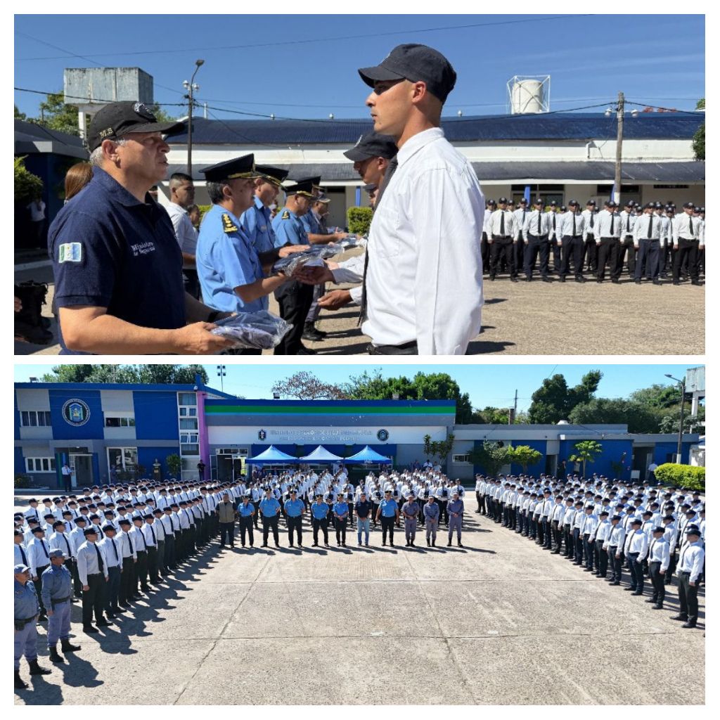 EL GOBIERNO PROVINCIAL ENTREGÓ UNIFORMES A LOS FUTUROS AGENTES DE POLICÍA