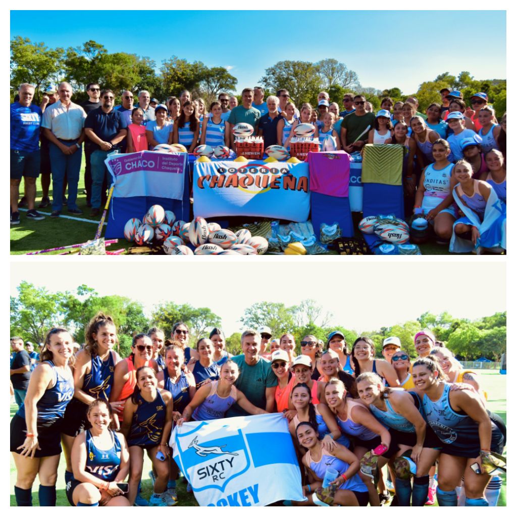 *SIXTY CLUB:EL GOBERNADOR ZDERO INAUGURÓ LA NUEVA CANCHA DE HOCKEY Y ENTREGO Y ENTREGO ELEMENTOS DEPORTIVOS*
